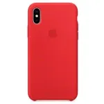 Чехол для Смартфон Apple iPhone X Silicone Case Red Lux Copy