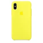 Чехол для Смартфон Apple iPhone X Silicone Case Yellow Lux Copy
