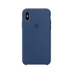 Чехол для Смартфон Apple iPhone X Silicone Case Blue Cobalt Lux Copy