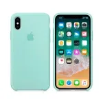 Чехол для Смартфон Apple iPhone X Silicone Case Marine Green Lux Copy