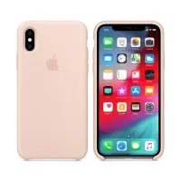 Чехол для Смартфон Apple iPhone X Silicone Case Pink Sand Lux Copy