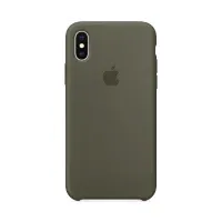 Чехол для Смартфон Apple iPhone X/XS Silicone Case Light Olive Lux Copy