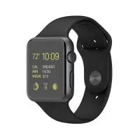 Apple Watch Sport 42mm Space Gray Aluminum Case with Black Sport Band (MJ3T2)