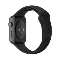 Apple Watch Sport 42mm Space Gray Aluminum Case with Black Sport Band (MJ3T2)