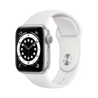 Apple Watch Series 6 GPS 40mm Silver Aluminum Case w. White Sport B. (MG283) 1