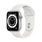 Apple Watch Series 6 GPS 40mm Silver Aluminum Case w. White Sport B. (MG283) 1